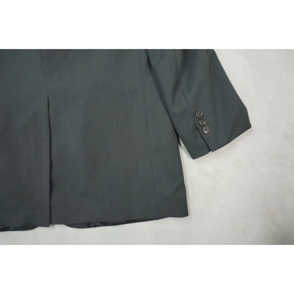 Brooks Brothers Wool Blazer Mens 40R Charcoal Gray Made in‎ Italy Sport Coat